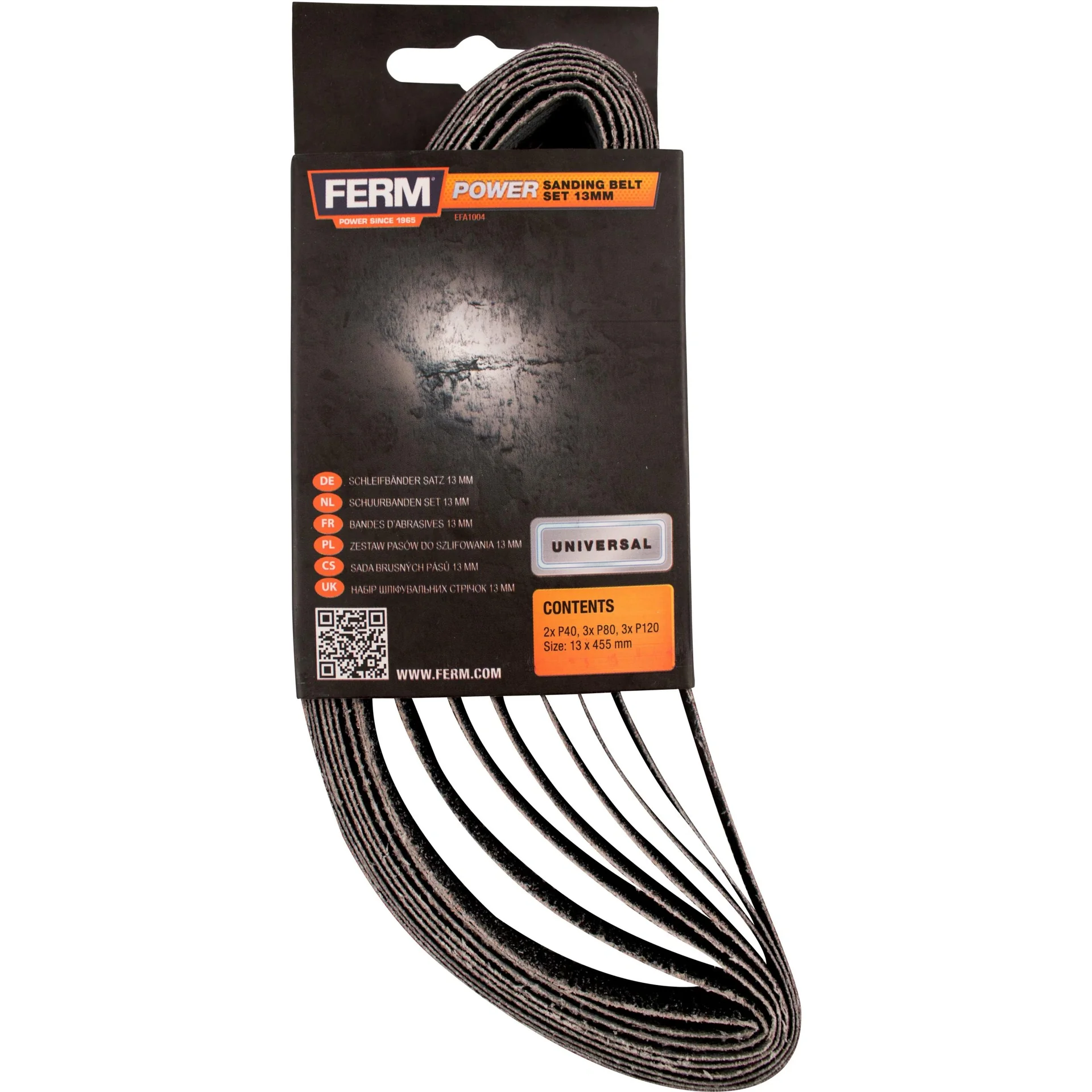 EFA1004 Schleifbandsatz 13mm, 8-Tlg. (P40, P80, P120) - 2