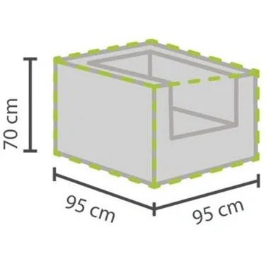 Schutzhülle für Fußschemel - 95 x 95 x 70 cm - 3
