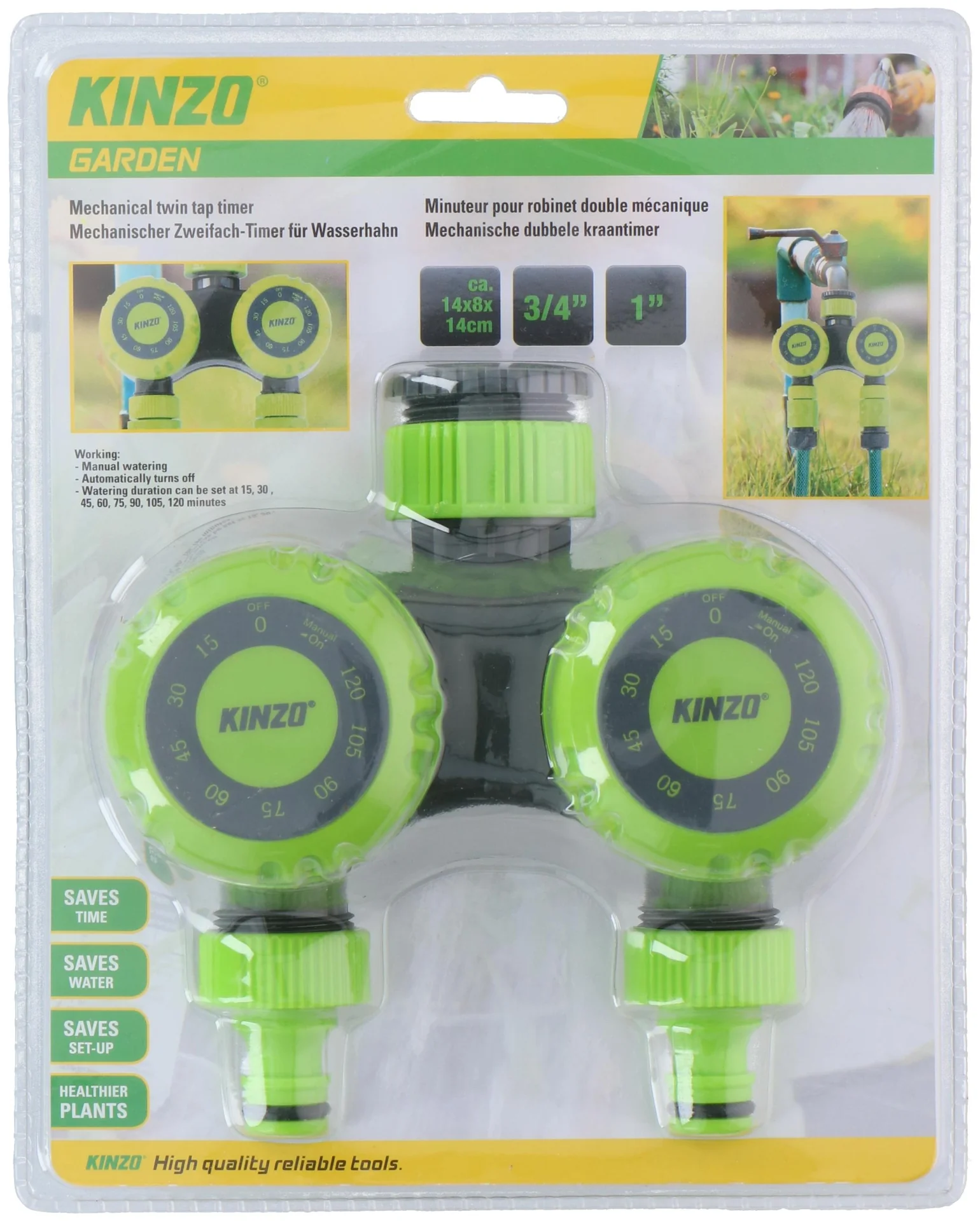 Mechanische Zweifach-Bewässerungsuhr für den Wasserhahn - 3