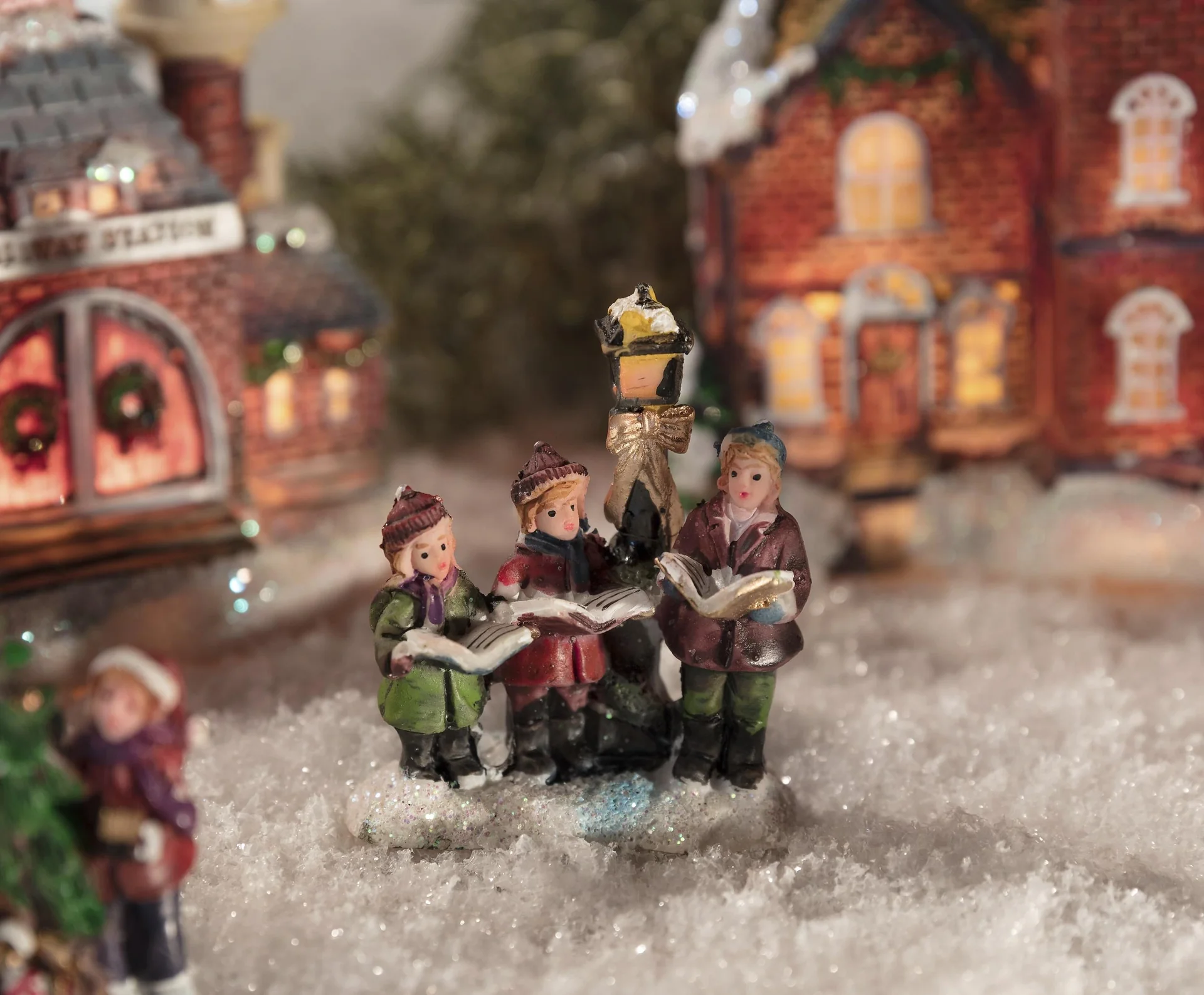 Weihnachtsdorf Set mit Beleuchtung - 9-teilig - 5