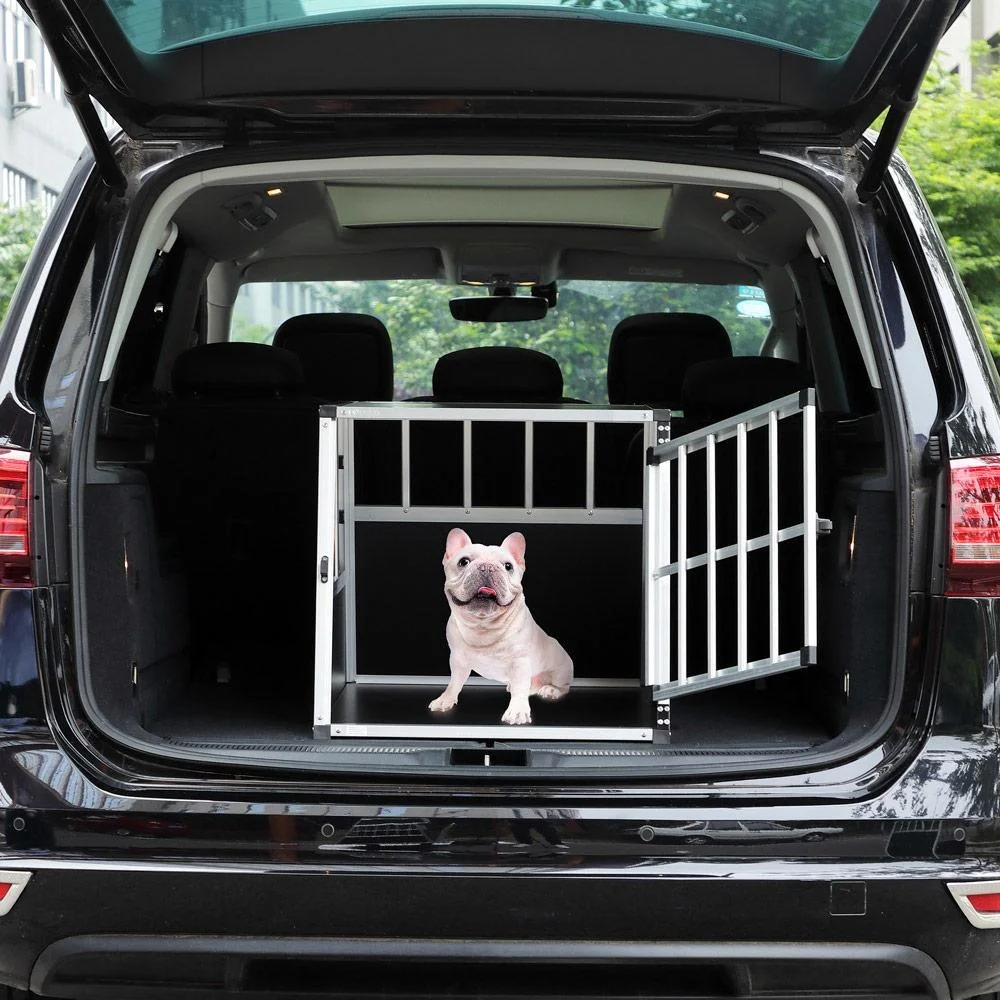 Hundetransportbox M 70x54x51cm Aluminium - 10