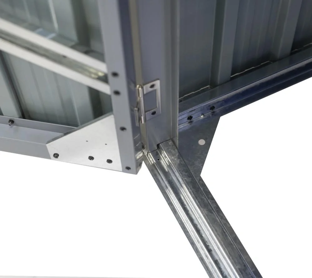 Metall Mülltonnenbox 2-fach anthrazit/lichtgrau, 101x158x134 cm - 12