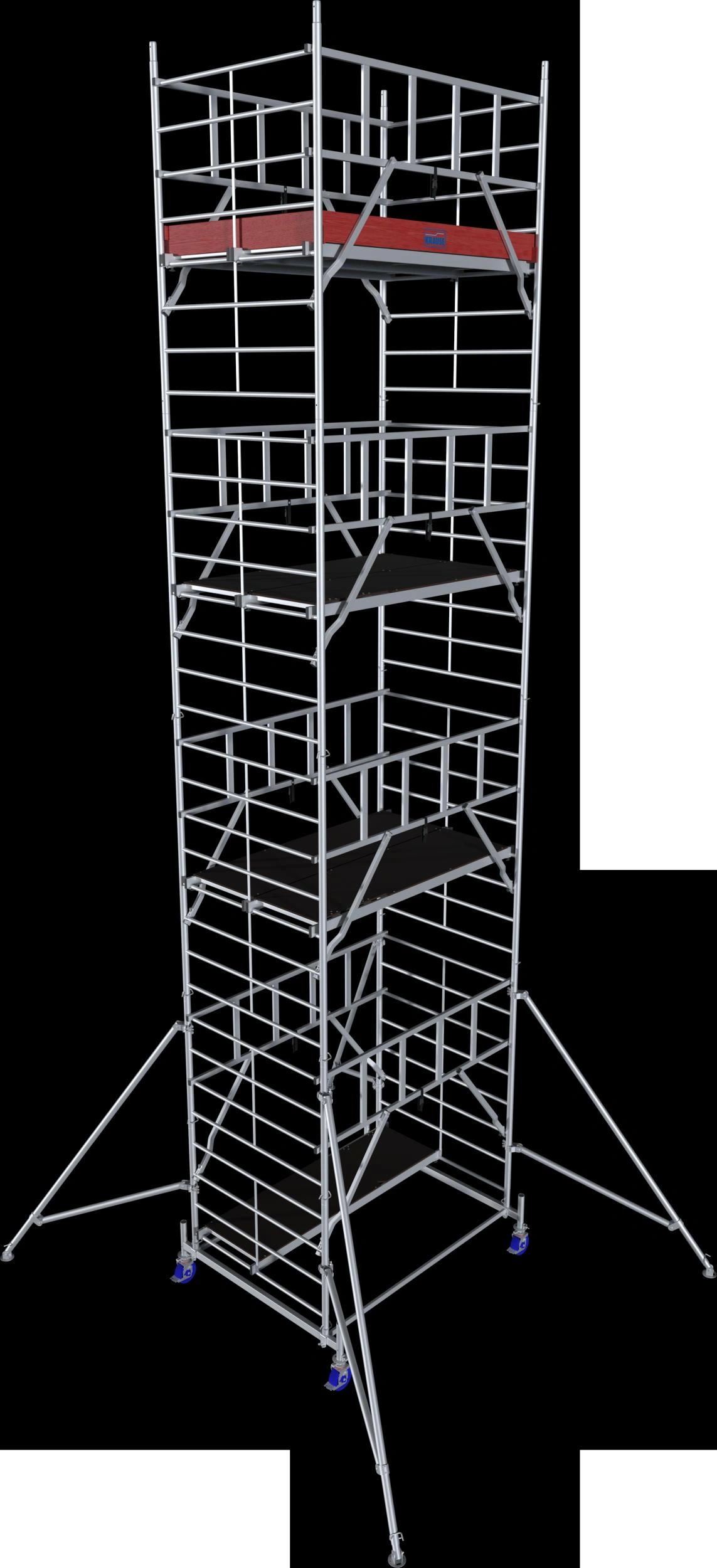 MONTO ProTec XXL Alu-Fahrgerüst Breitaufbau, Arbeitshöhe ca. 9,30 m - 2