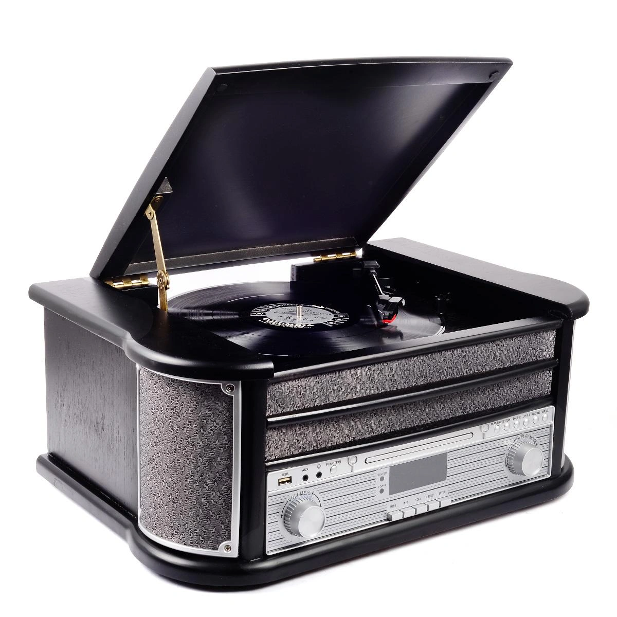 Retro HiFi-System mit DAB in schwarz - 4