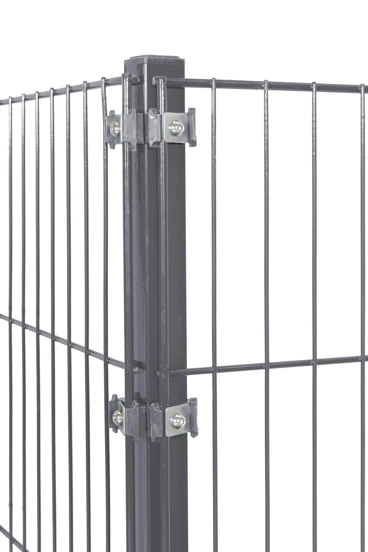 Eckpfosten für Doppelstab- und Einstabmatten 1500 x 40x 40 mm - anthrazit - 1