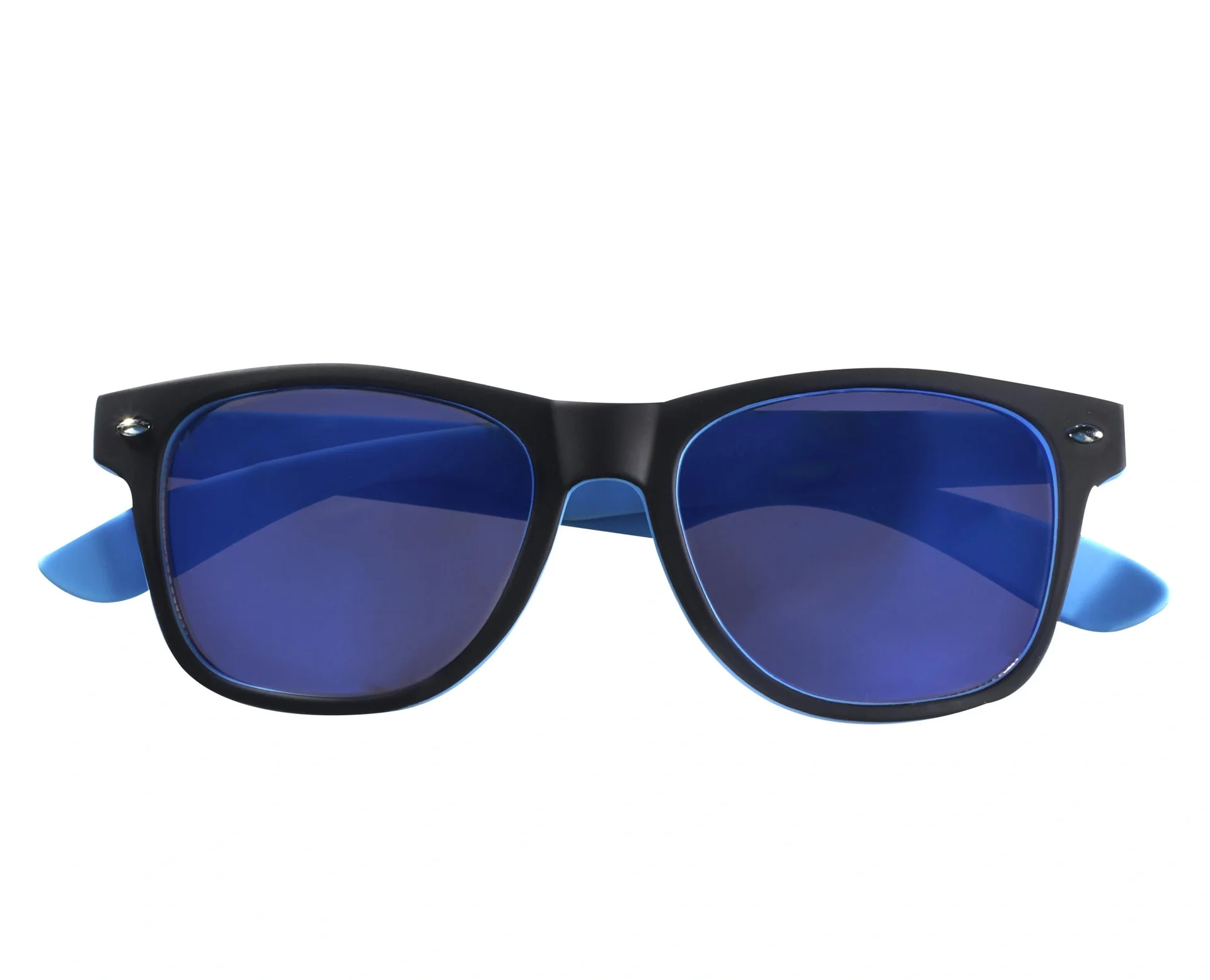 Sonnenbrillen im Doppelpack, schwarz mit grau + schwarz mit blau - 12