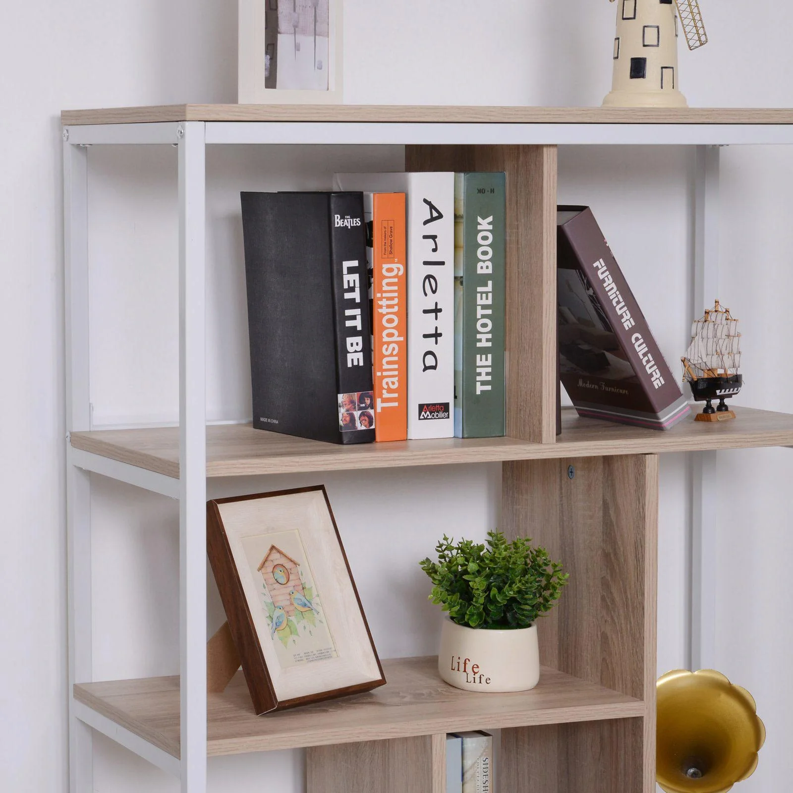 Bücherregal Standregal Dekoregal Büroregal Holzregal Aufbewahrungsregal 9 x Würfel - 3