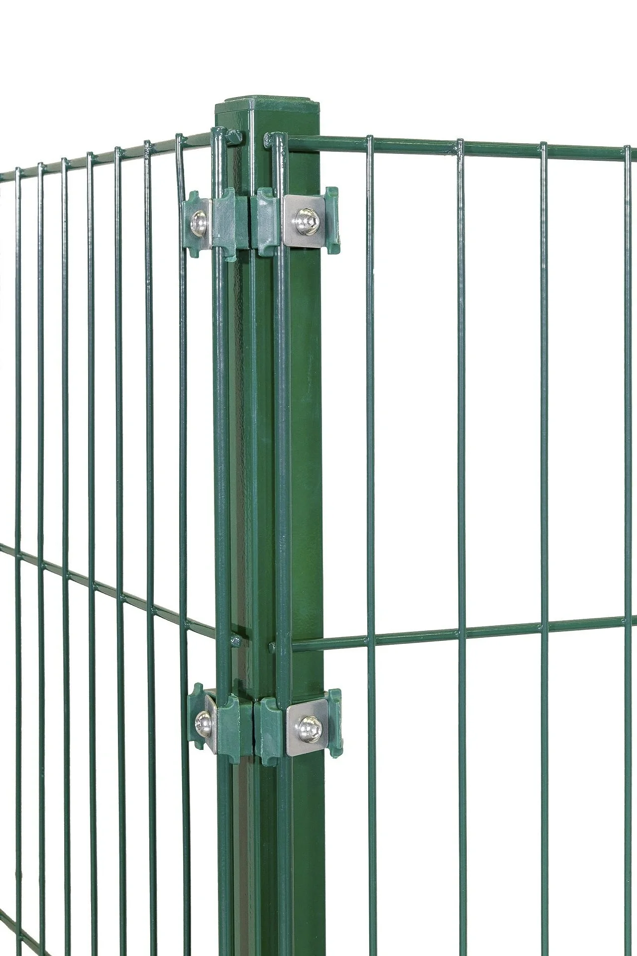 Eckpfosten für Doppelstab- und Einstabmatten 1500 x 40 x 40 mm - grün - 1