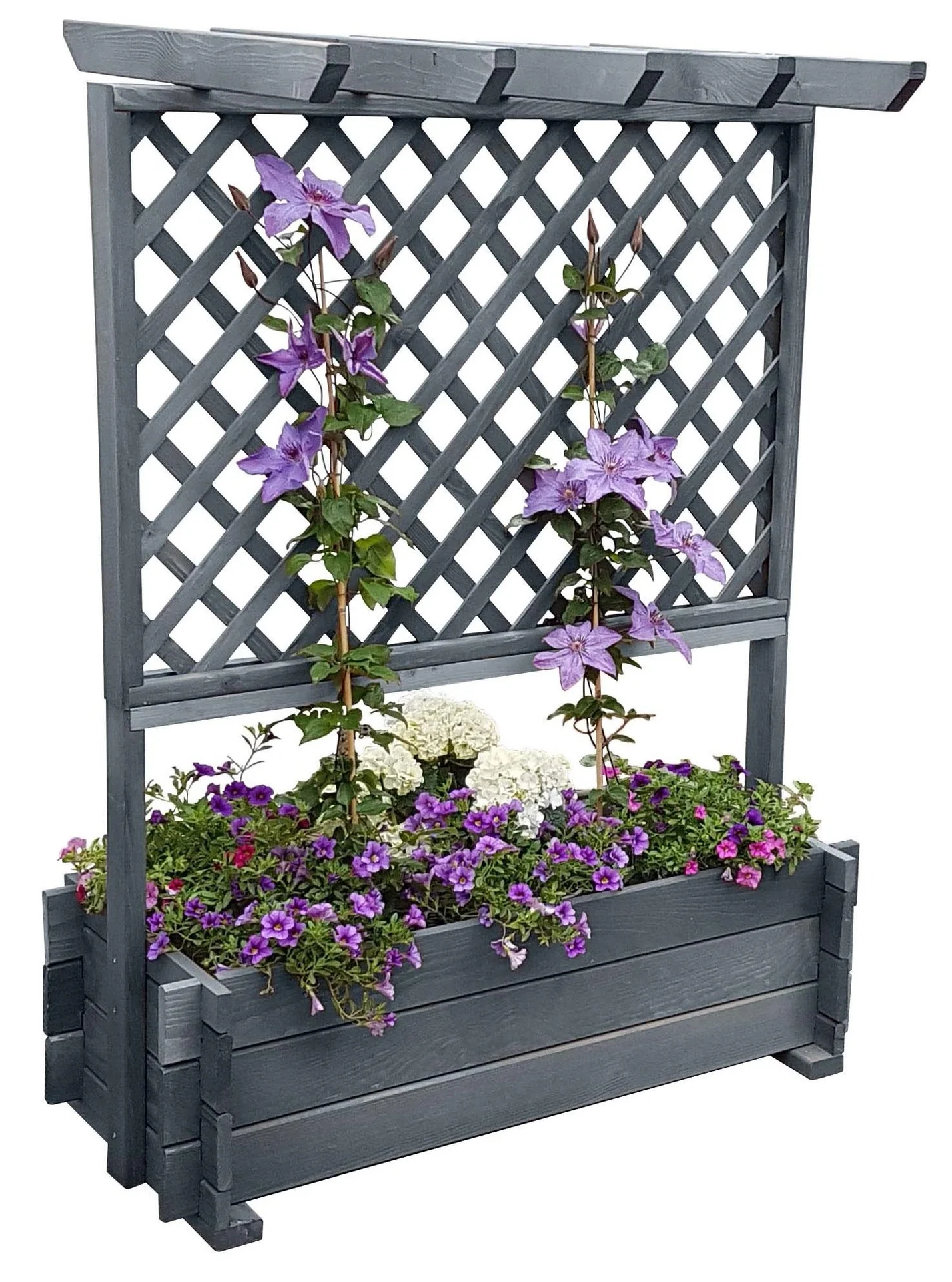 Rankkasten mit Pergola 102/200, grau - 1