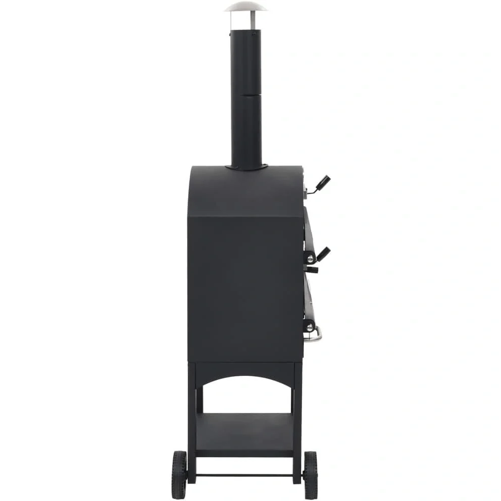 Holzkohle-Pizzaofen mit Terrakotta-Pizzastein - 3