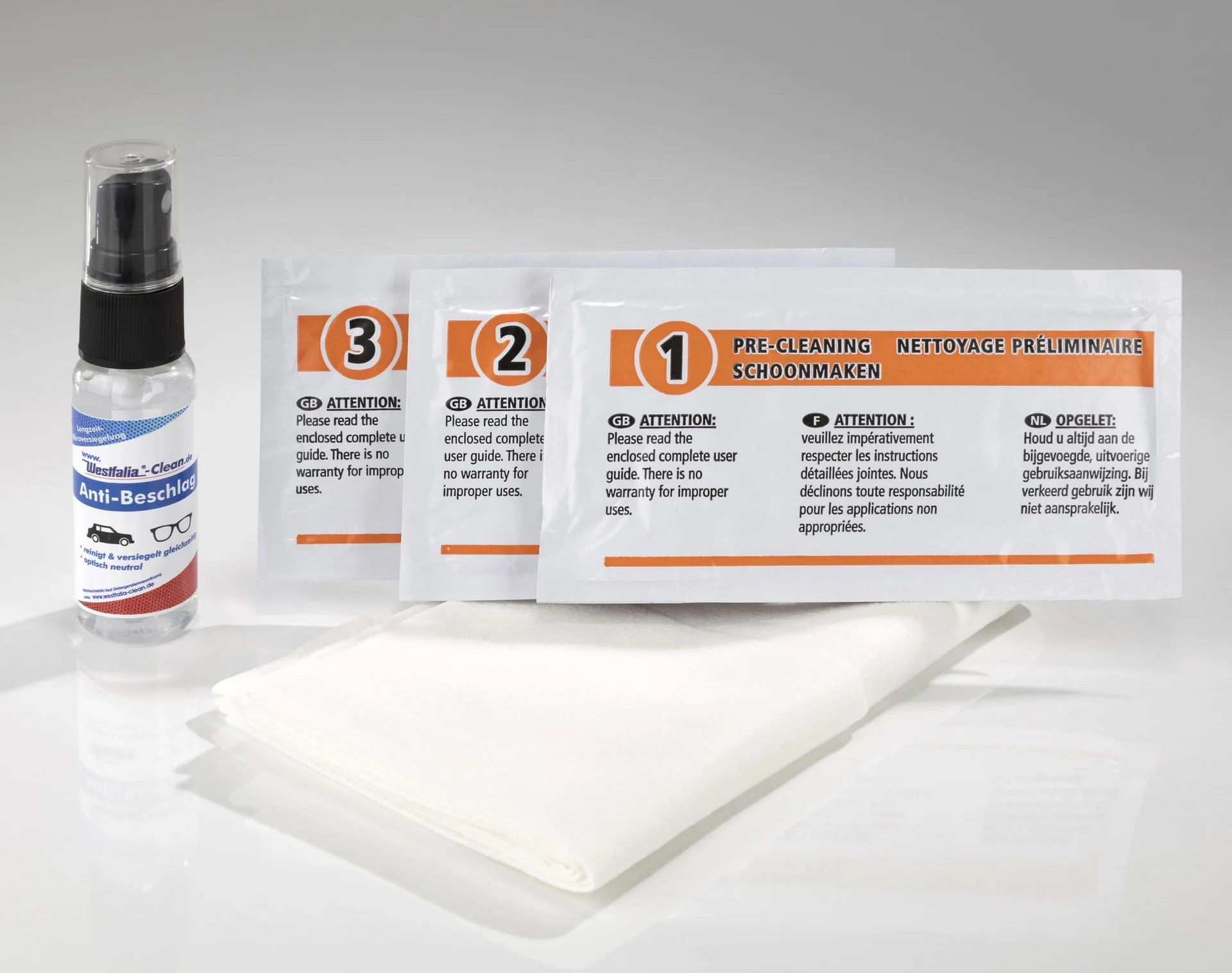 Scheibenwunder Set - inklusive Gratis Antibeschlag-Spray - 5