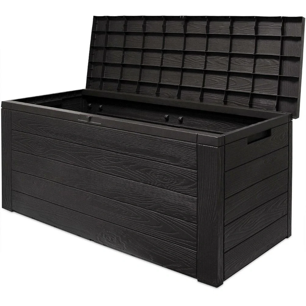 Aufbewahrungsbox anthrazit 120 x 46 x 57cm - Outdoor - Geeignet für Terrasse, Balkon und Garten - 8