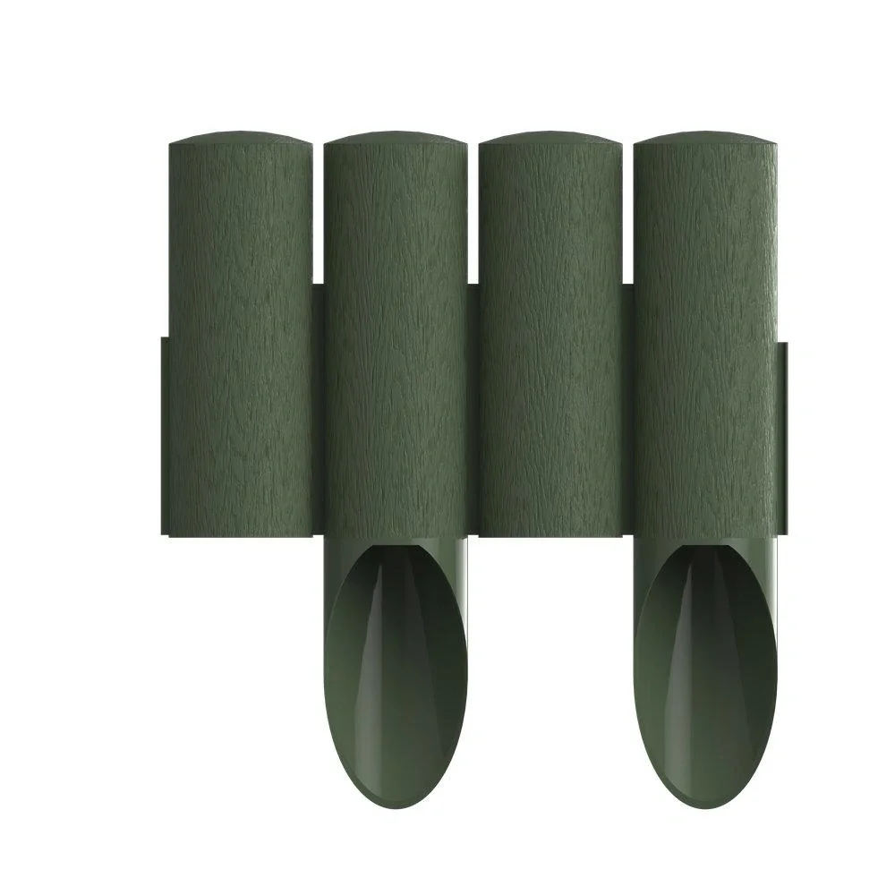 Gartenpalisade STANDARD grün Höhe 25,5cm, Länge 2,3m - 1