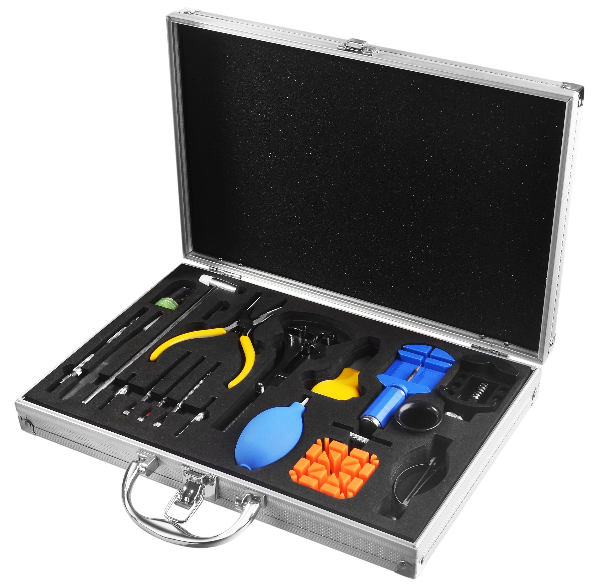 Hochwertiges Uhrmacherwerkzeug Set im Alu Koffer - 4