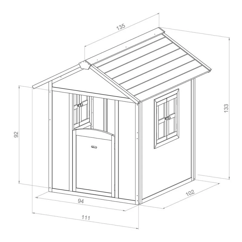Lodge Spielhaus (Skandinavisches Rot) - 2