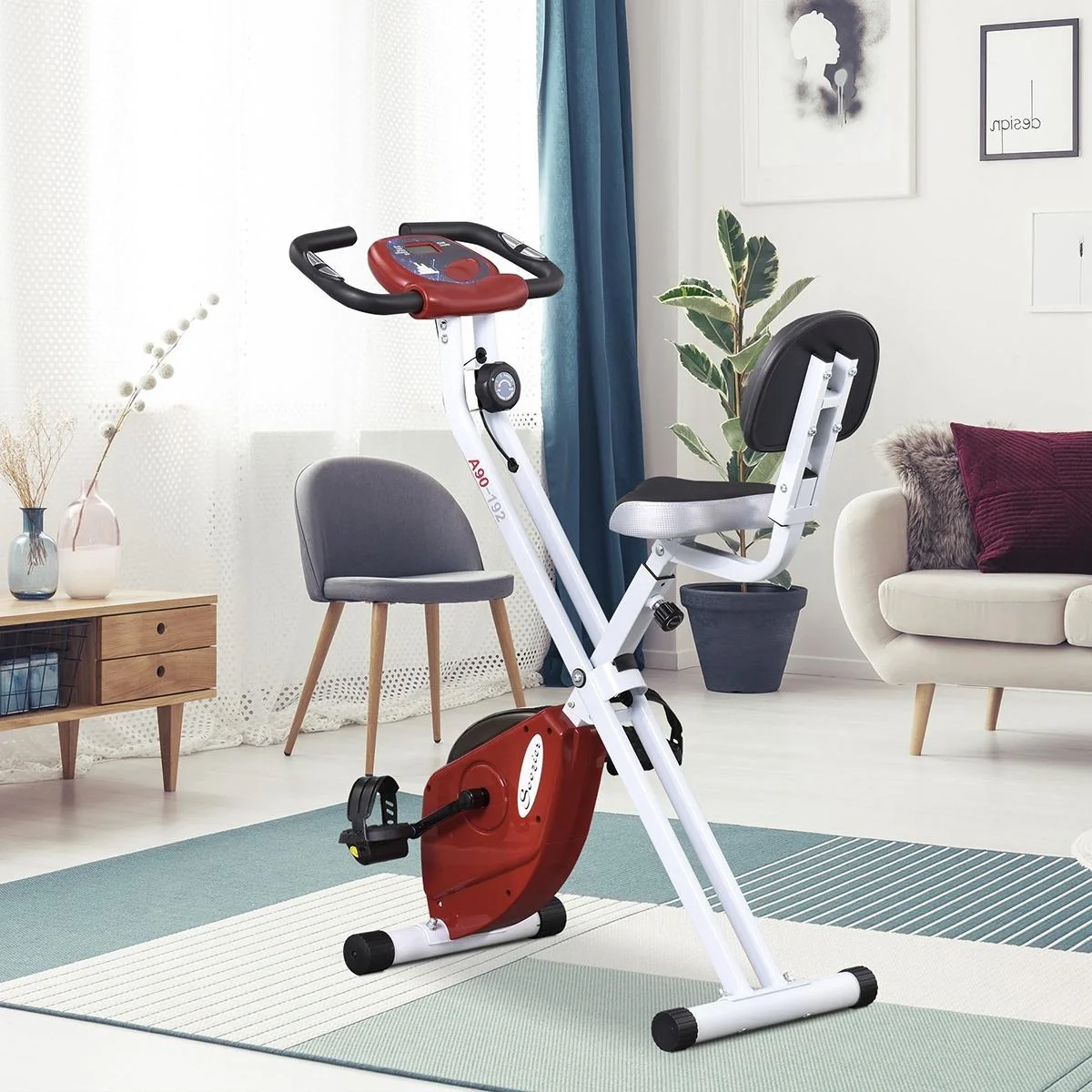 Heimtrainer Fahrradtrainer mit 8 stufig einstellbarem Magnetwiderstand - 1