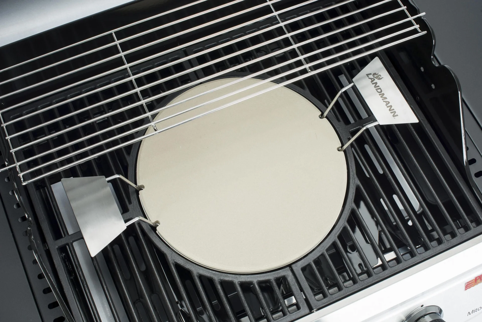 Pizzastein Set 2-teilig, braun - 3