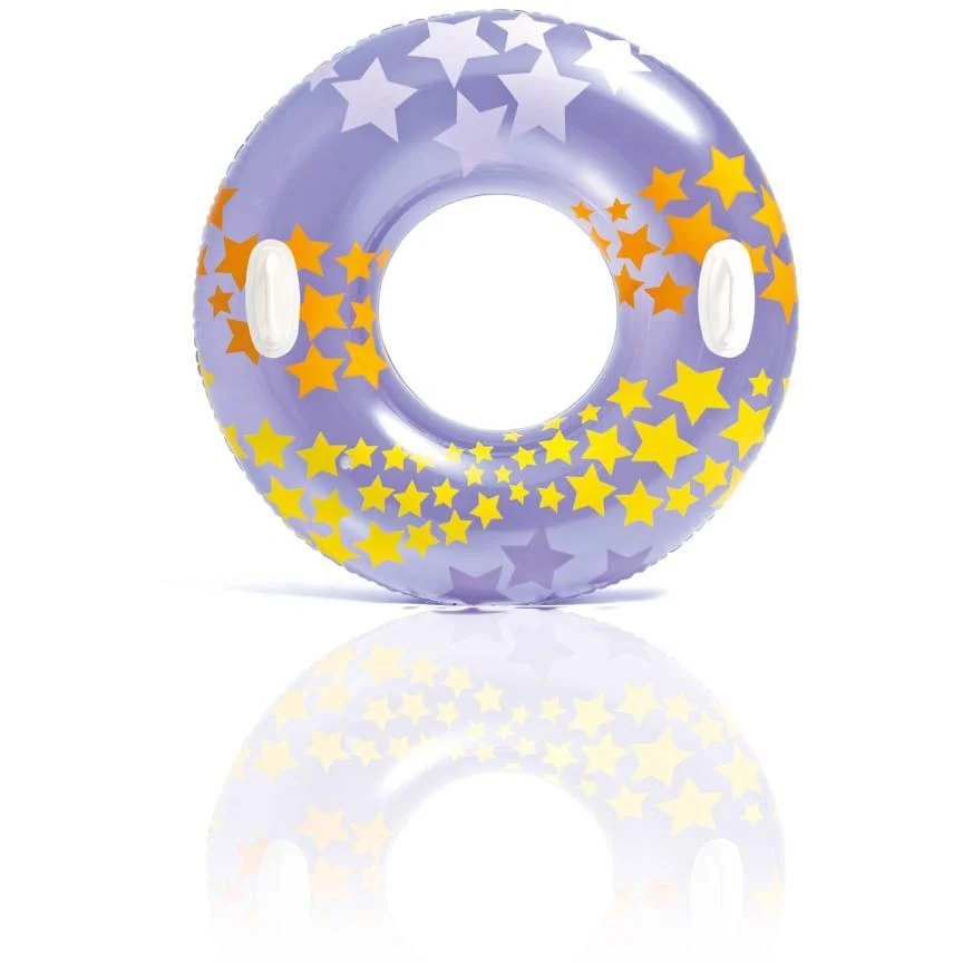 Sterne-Pool mit Griffen Ø 91cm Lila - 1