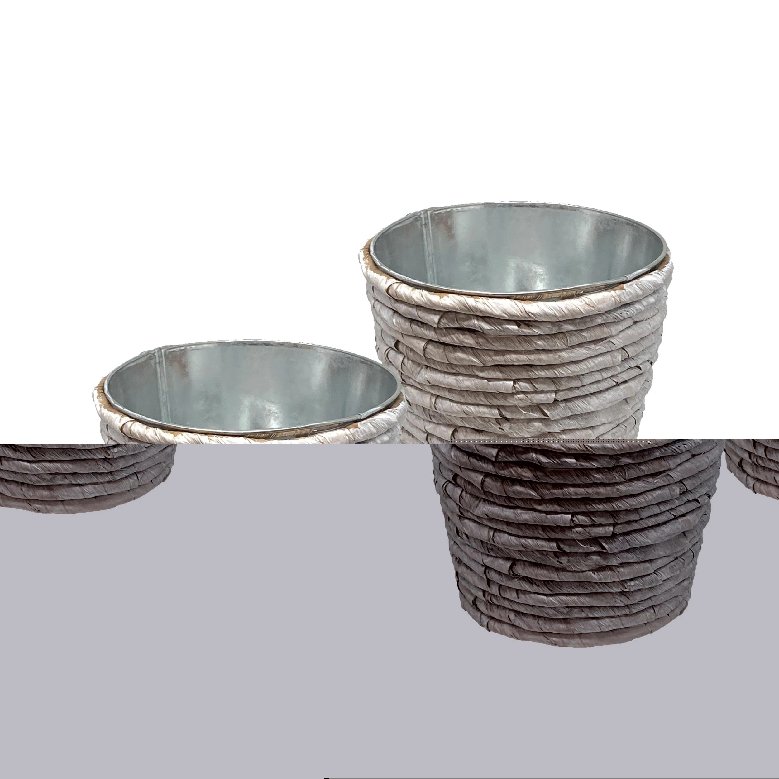 Übertopf aus Metall 2er Set - 2
