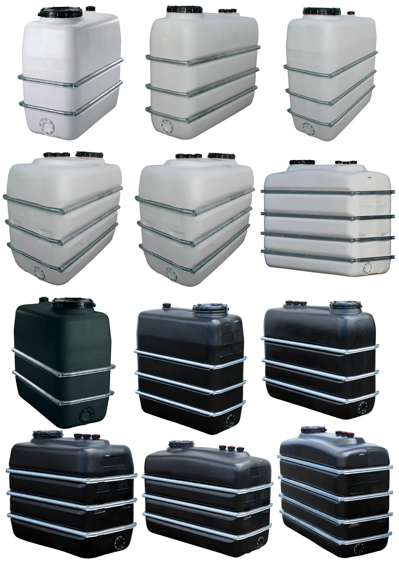 Raumspartank 4000 L, schwarz - 2