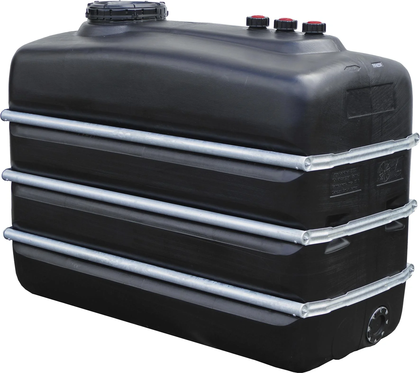 Raumspartank 3000 L, schwarz - 2