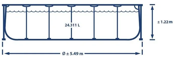 Prism Frame Pool 549 x 122 cm - 6