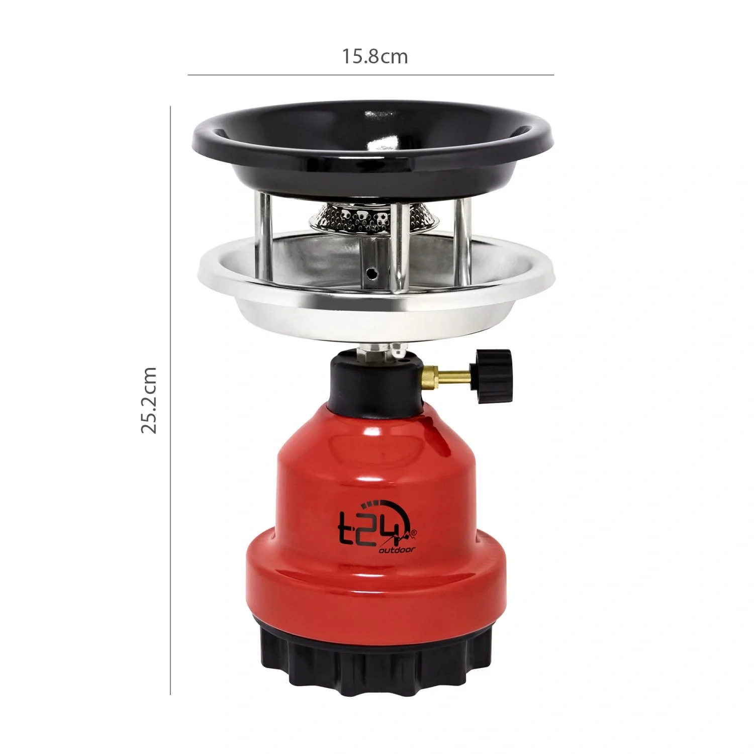 Campingkocher 2 in 1 NO-191 rot - 2