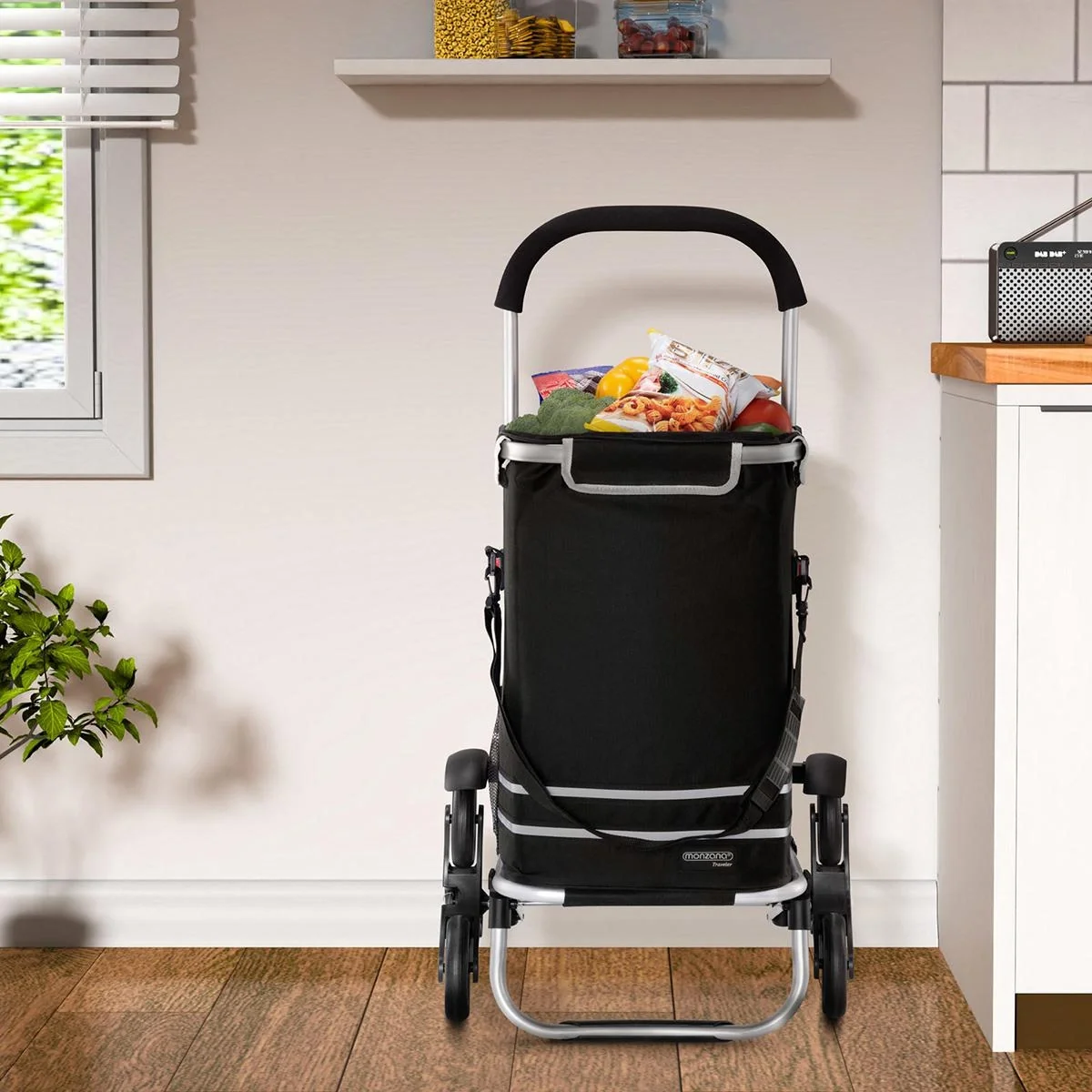 Einkaufswagen - Treppensteiger - geeignet für Treppen - Schwarz - 7