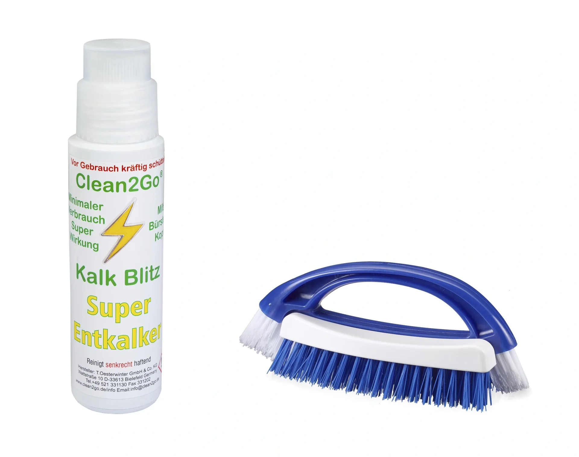 Kalkblitz 200 ml inklusive 2in1 Fugenbürste - 1