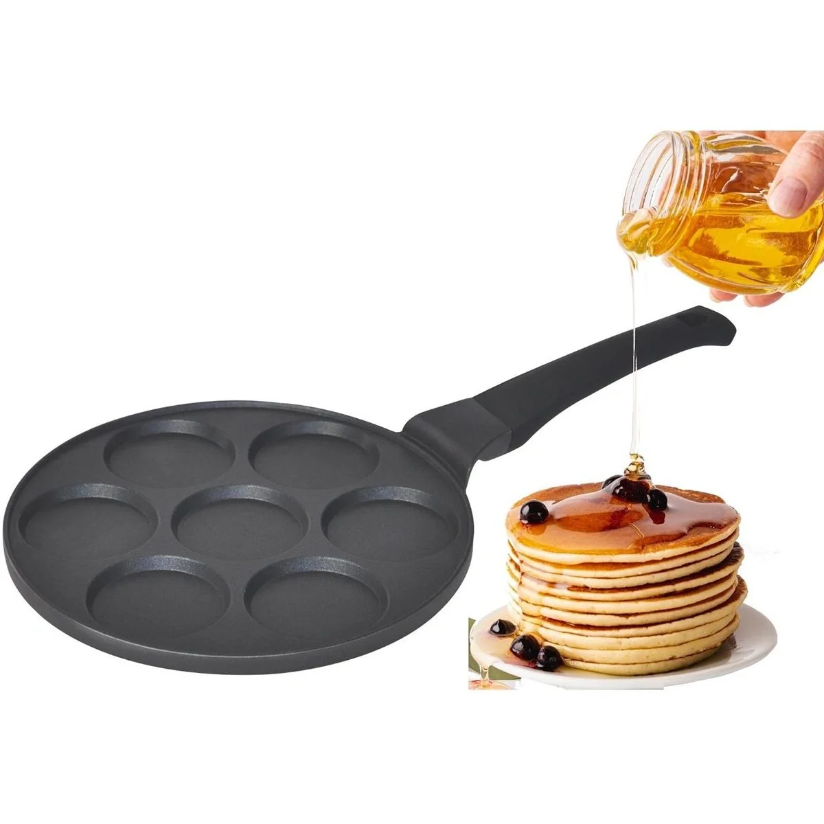 Cheffinger Pfannkuchenpfanne - für 7 Pfannkuchen - 26cm - 8