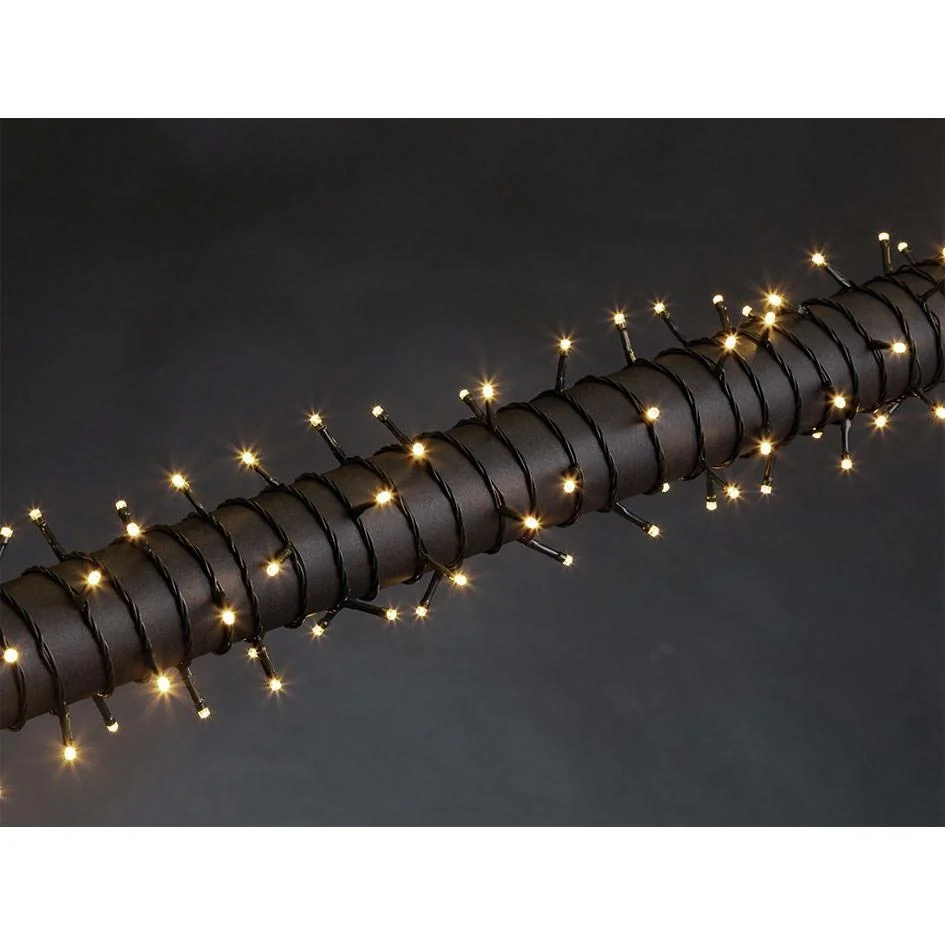 Vellight Weihnachtsbeleuchtung - 12m - 160 LEDs - Warmweiß - Innen und Außen - 7