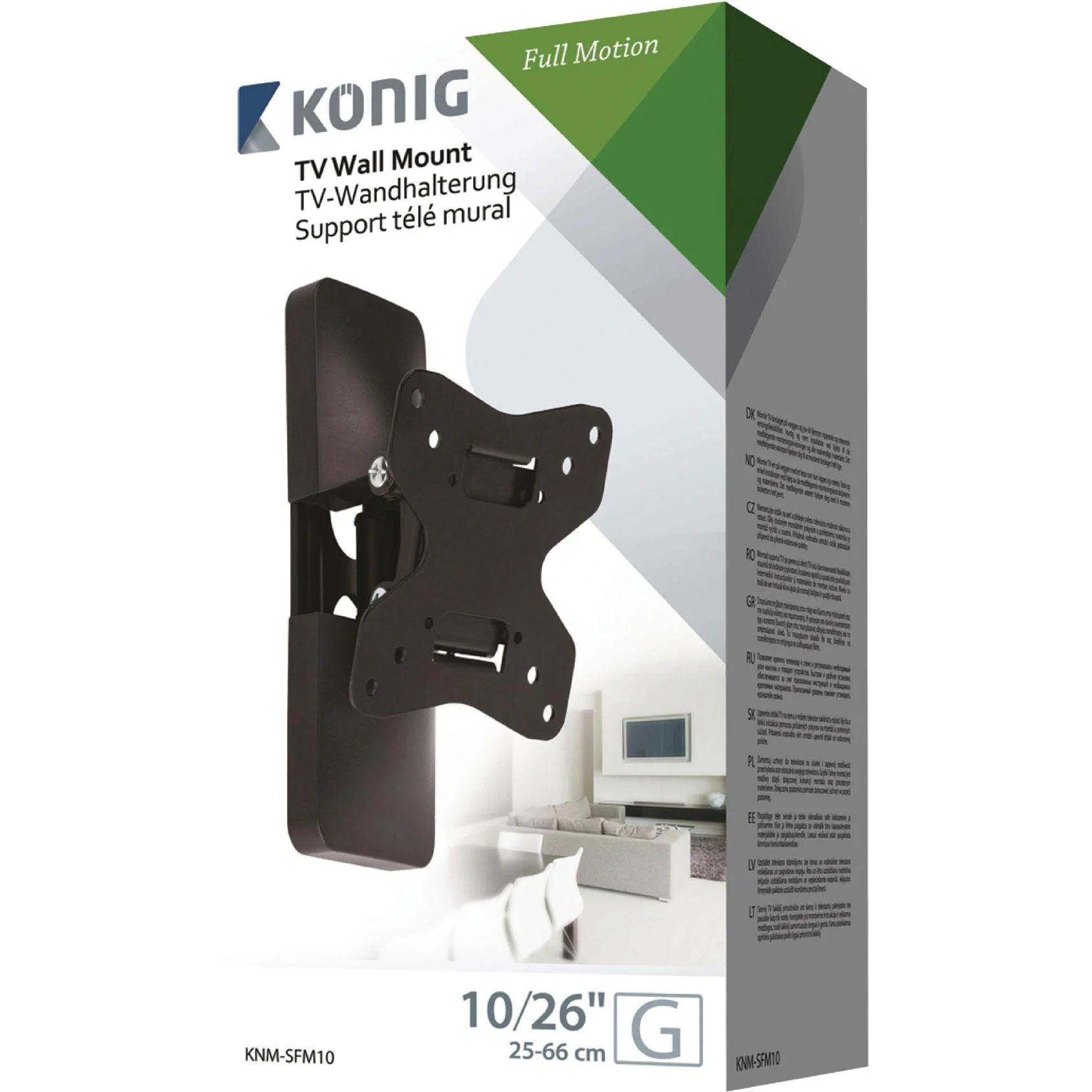 TV-Wandhalterung vollbeweglich 10 - 26 " 20 kg - 2