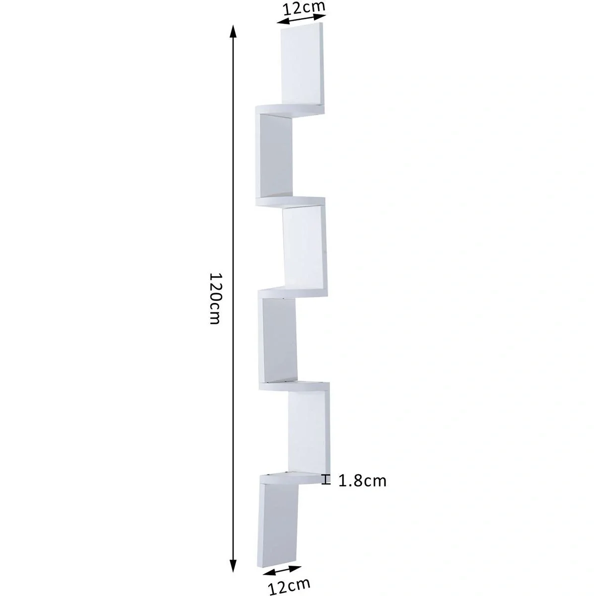 Eckregal mit 5 Ablagefächer - 10