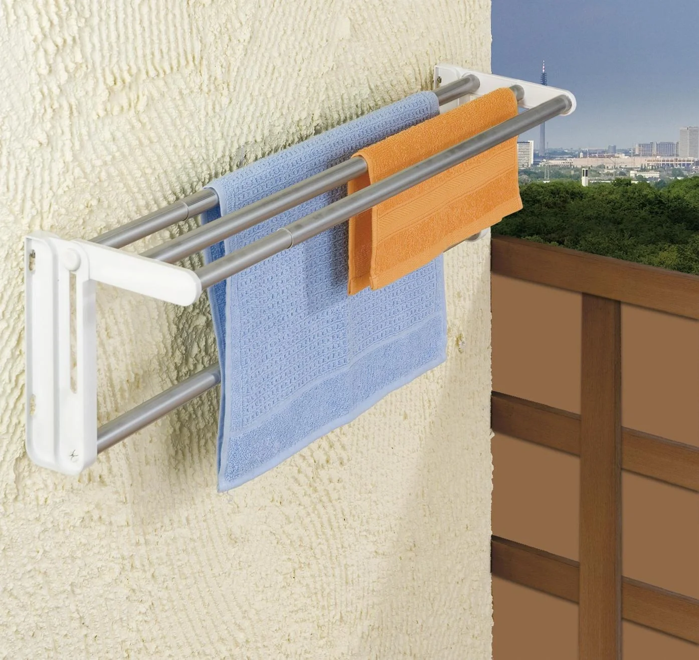 Raumspar-Trockner - Platzsparender, einhängbarer Teleskop Wäschetrockner - 6