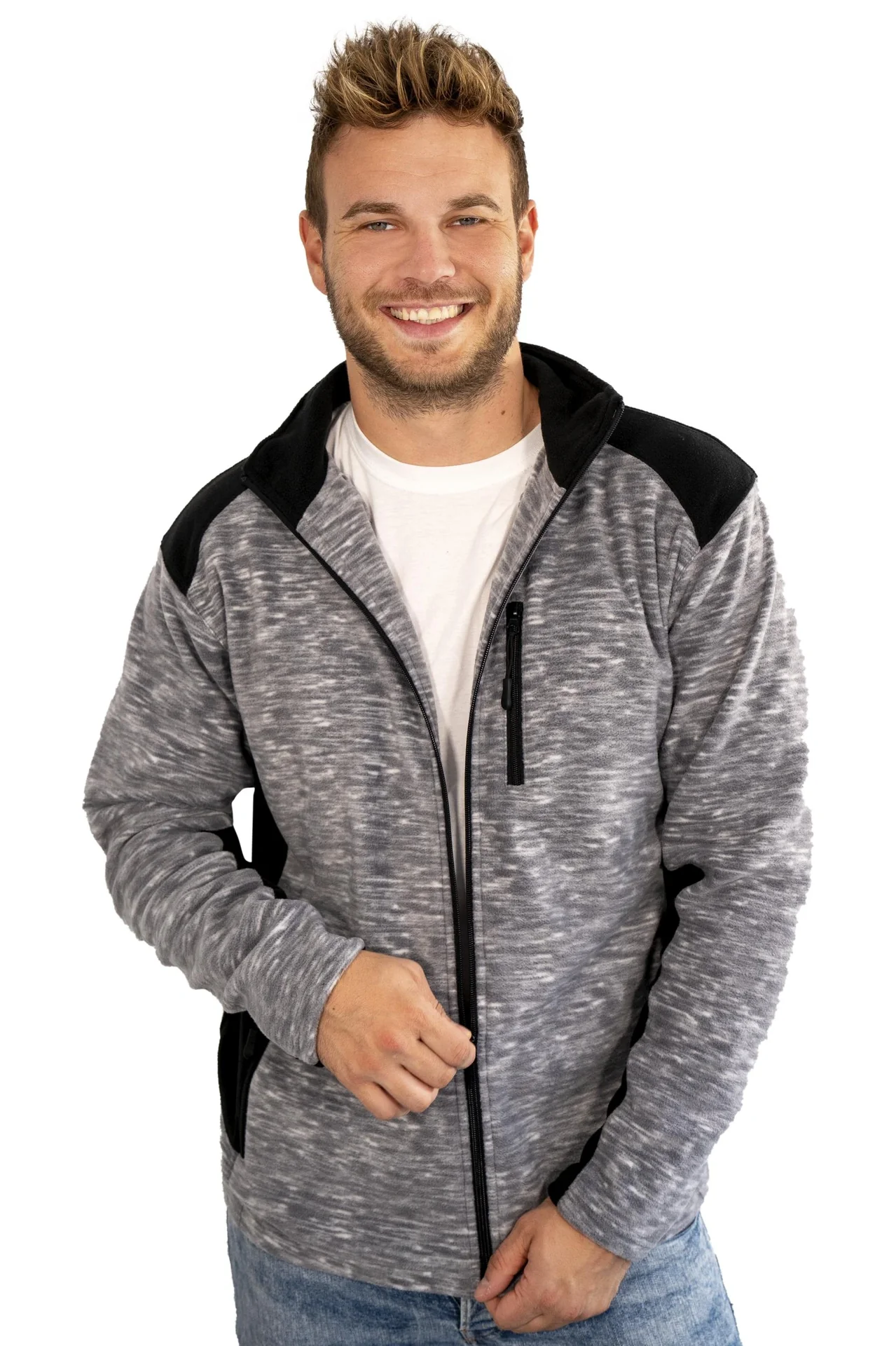 Strickjacke, Farbe grau, Gr.M - 3