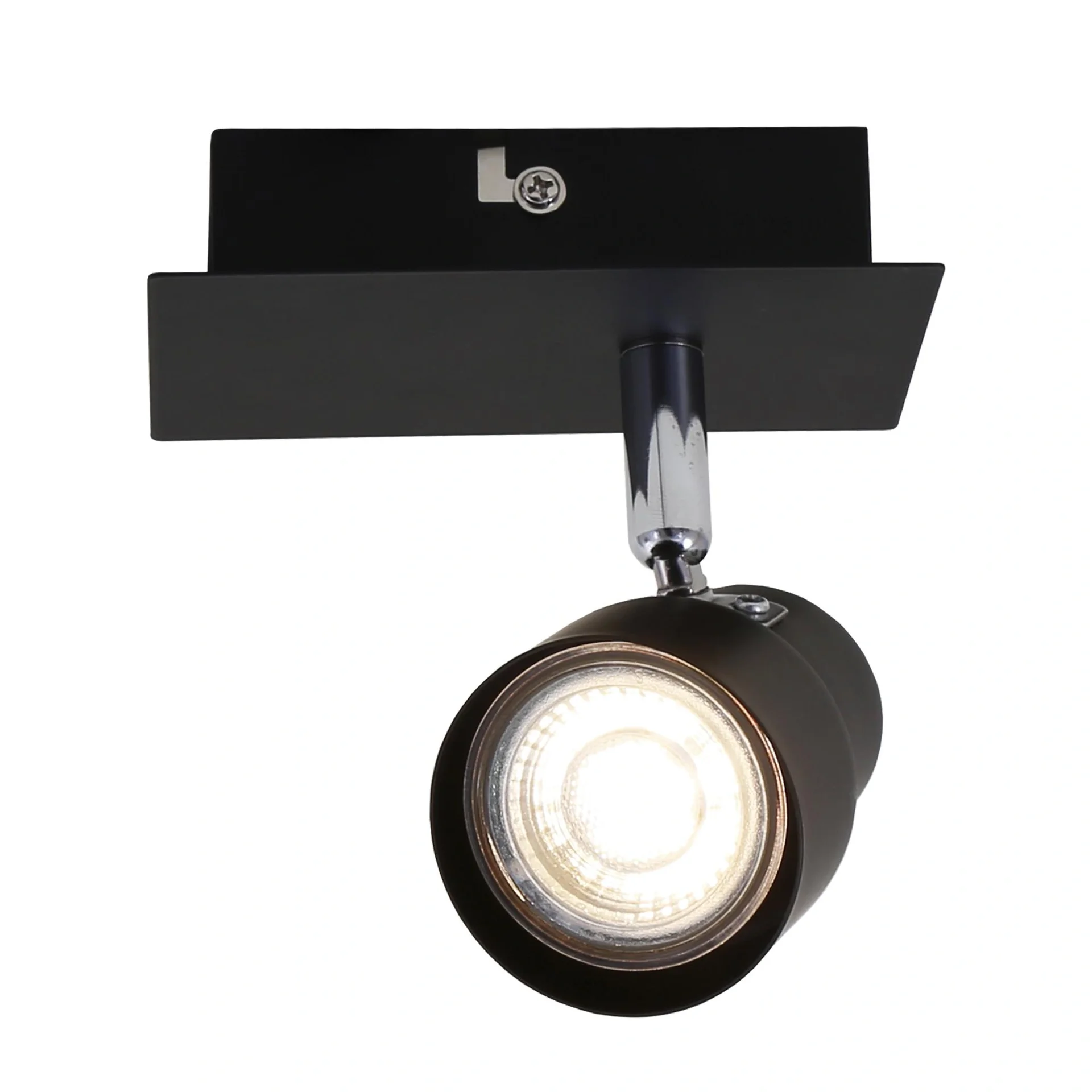 LED Wand- und Deckenleuchte, 12 cm, 460 Lumen, 5 Watt, GU10, schwarz - 7
