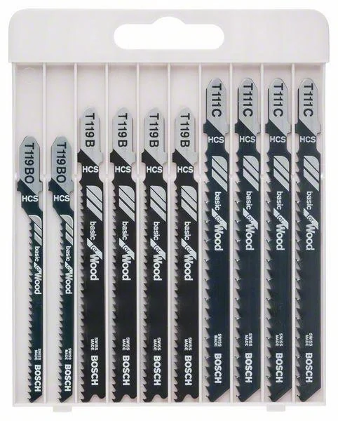 Stichsägeblatt-Set "Basic" für Holz, 10-teilig - 2