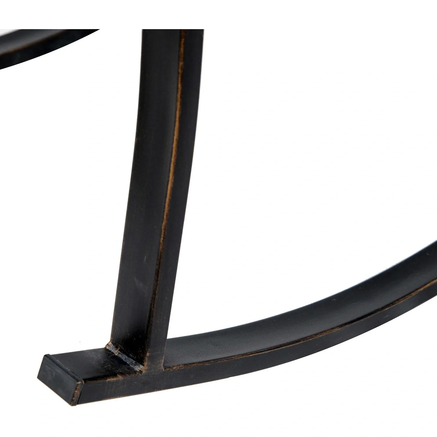 Schaukelstuhl Gartenstuhl antik Metall Bronze - 5