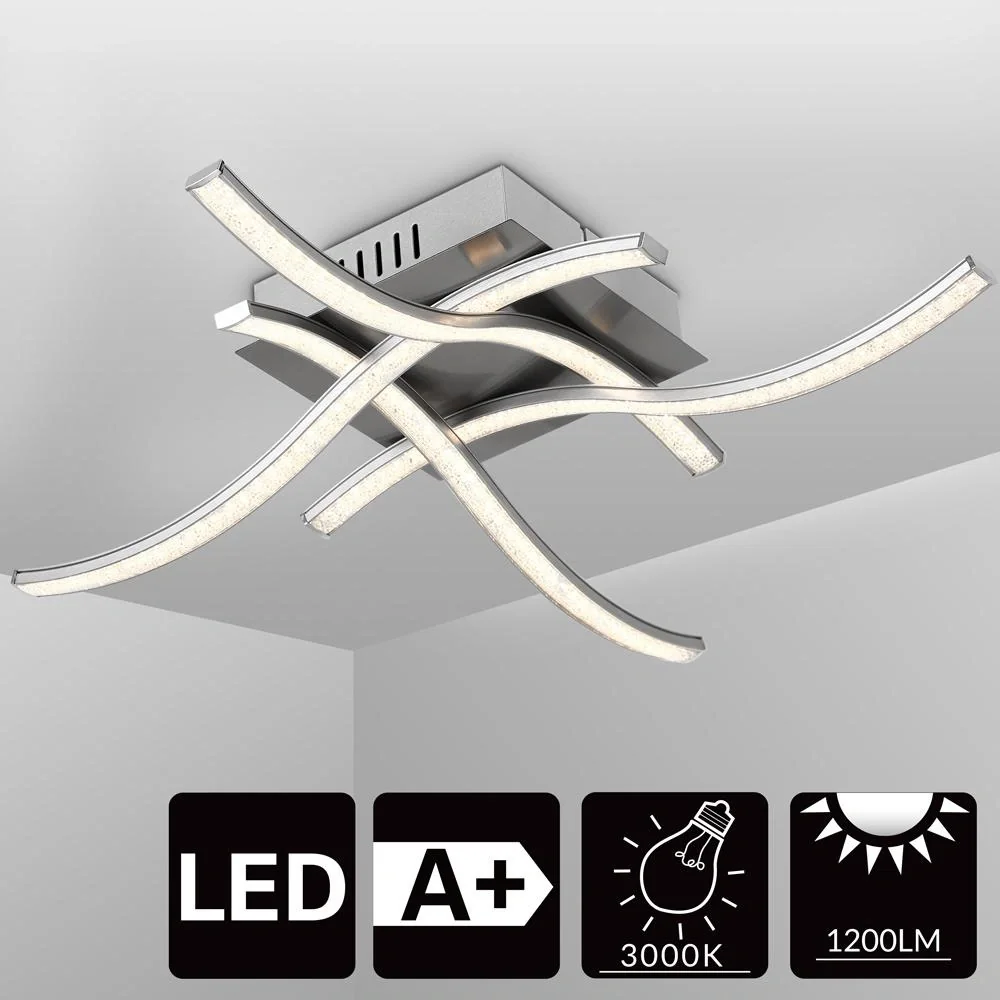 LED-Deckenleuchte - Beleuchtung, 4 Arme - 6