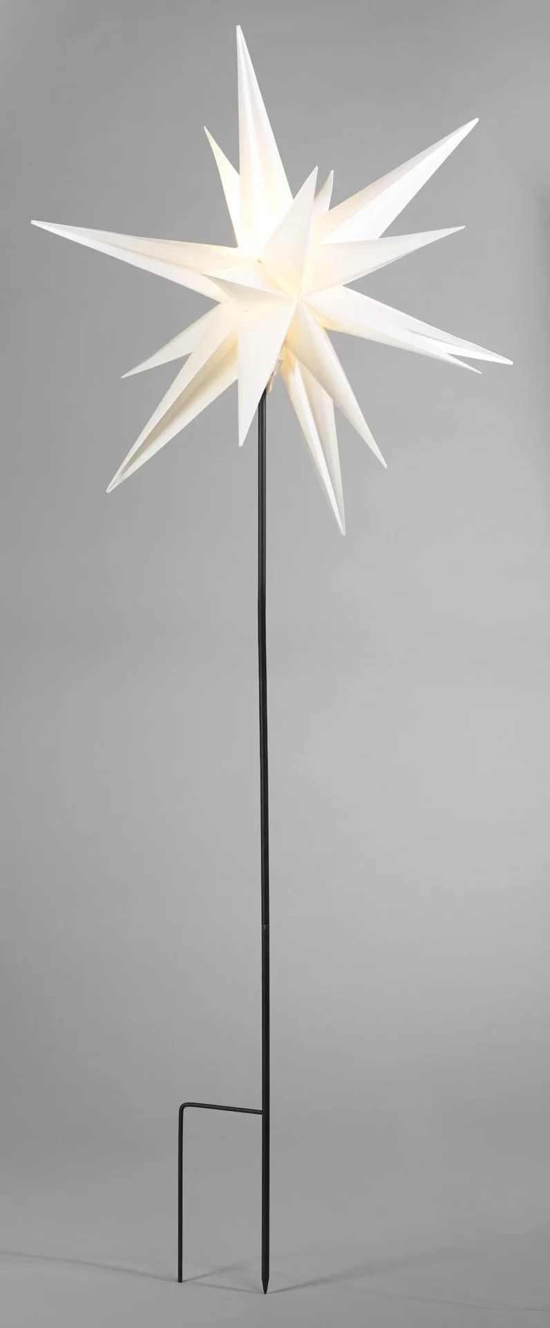 LED Stern, weiß, ø 100 cm + 120 cm Stab - 2