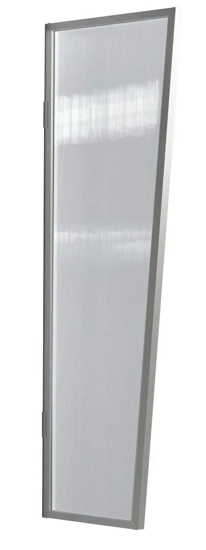 Seitenblende für B2 PC Klar, 1750 x 600 x 450 mm, Edelstahl - 2