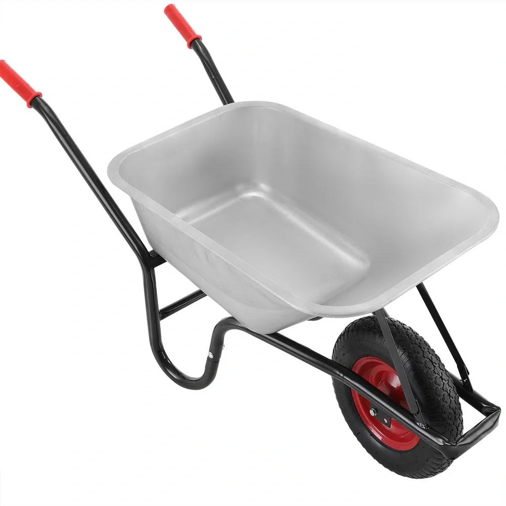 Schubkarre 100l - 250kg - Tragfähigkeit mit Lufträdern 40cm - 8