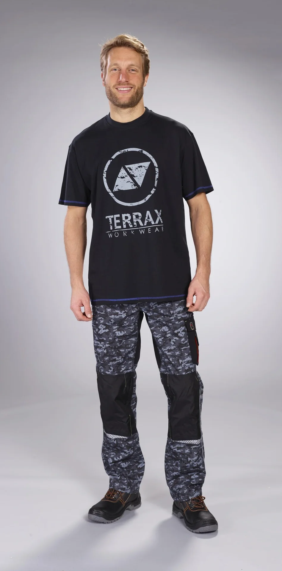 Bundhose mit Pixelprint, Gr.48 - 12