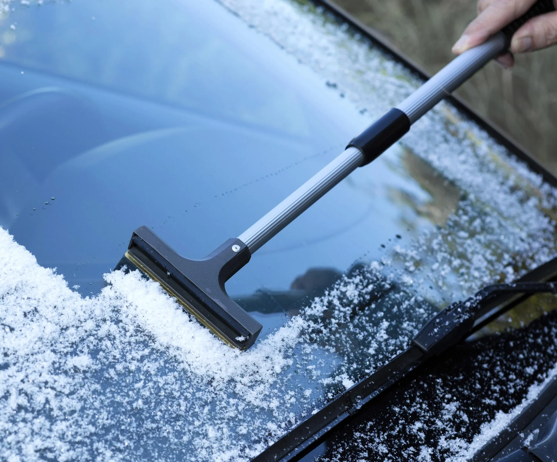 Eisschaber Teleskop mit Messingklinge und Wischlippe - 4