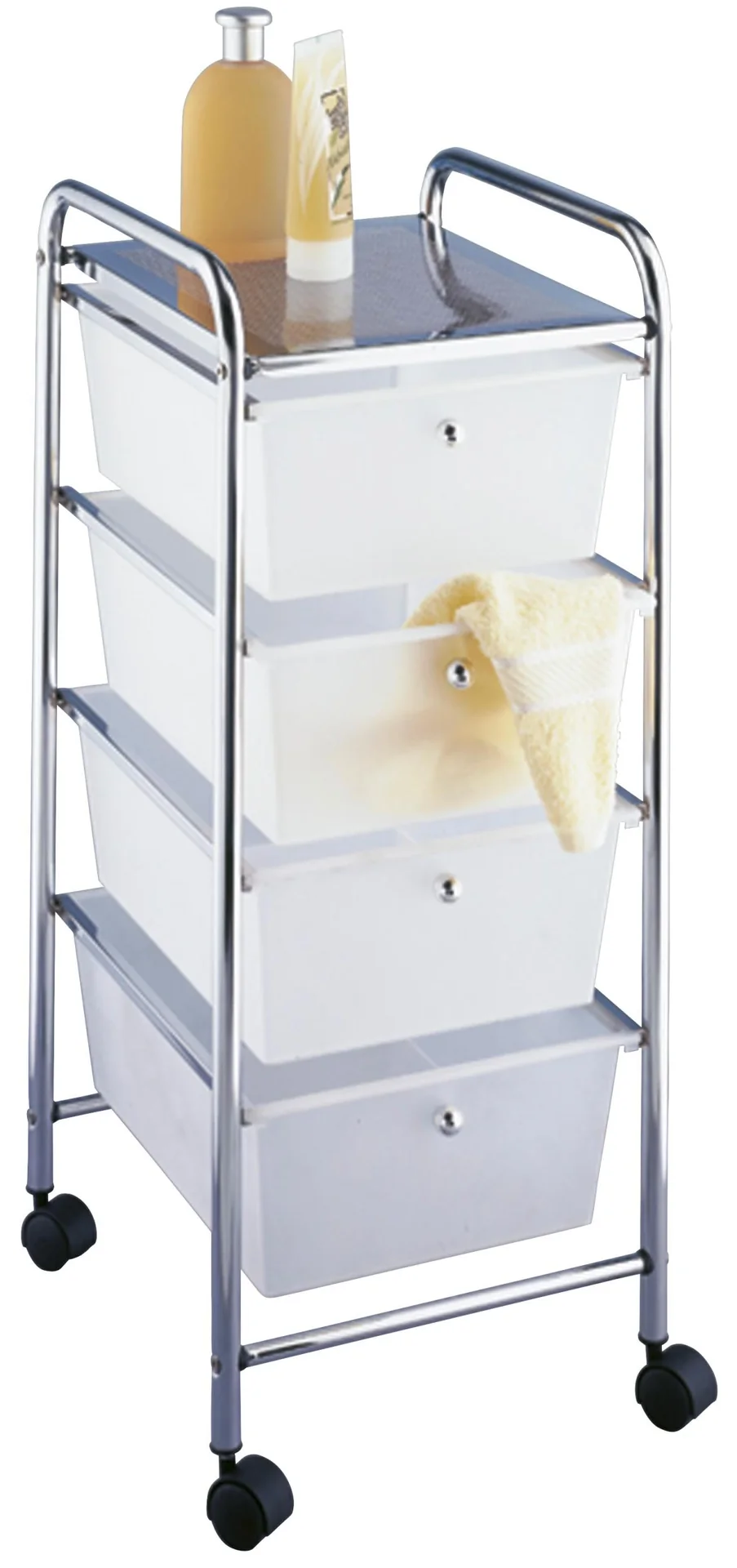 Haushalts - / Badwagen " Messina " weiß - 1