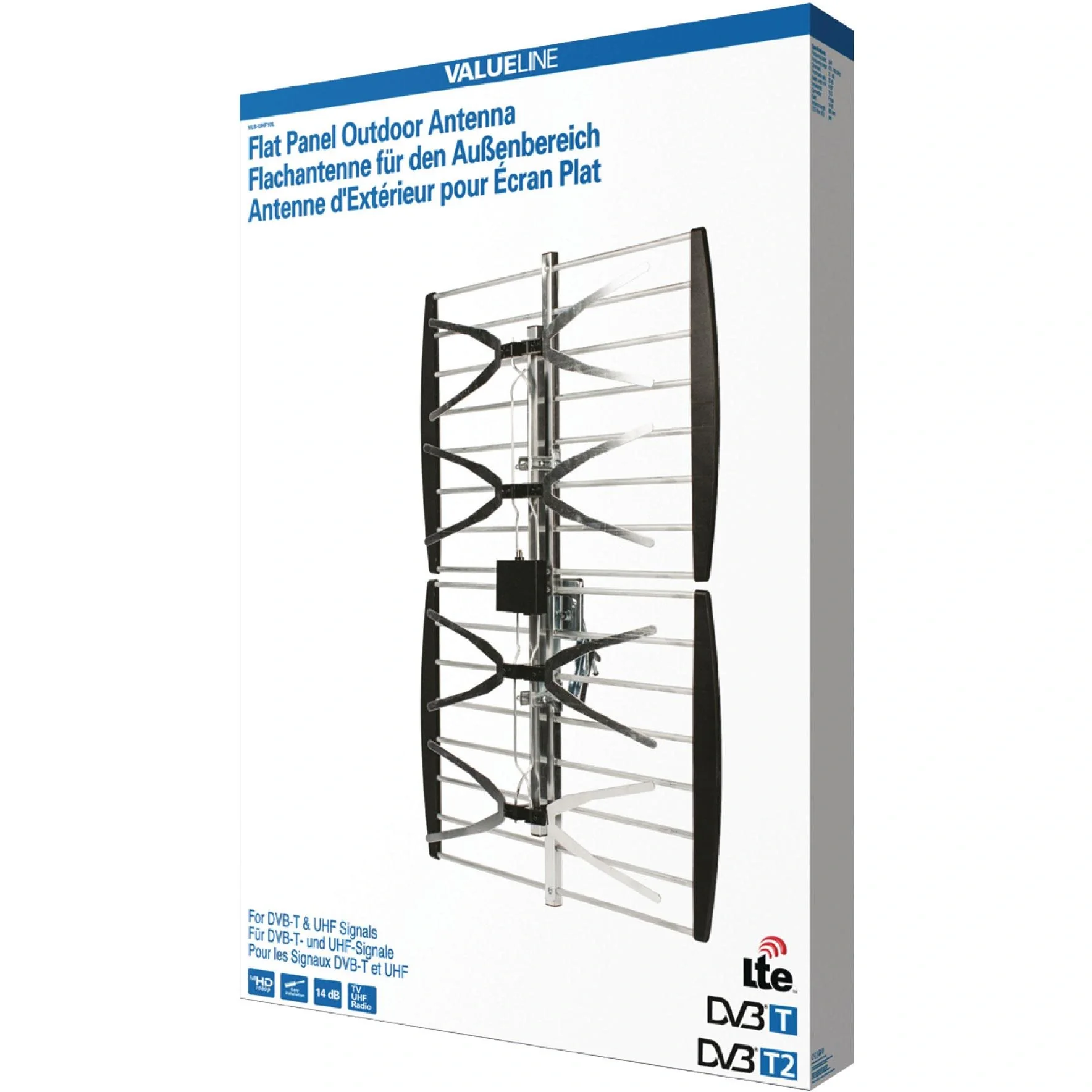 DVB-T/T2 Außenantenne 14 dB UHF - 2