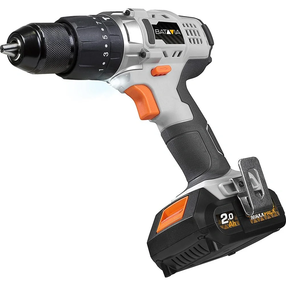 18V LI-ION ACCUBOORMACHINE MIT KLOPFUNKTIONIntegriert 2x 2,0 Ah Batterien im Koffer MAXXPACK COLLECTION - 2