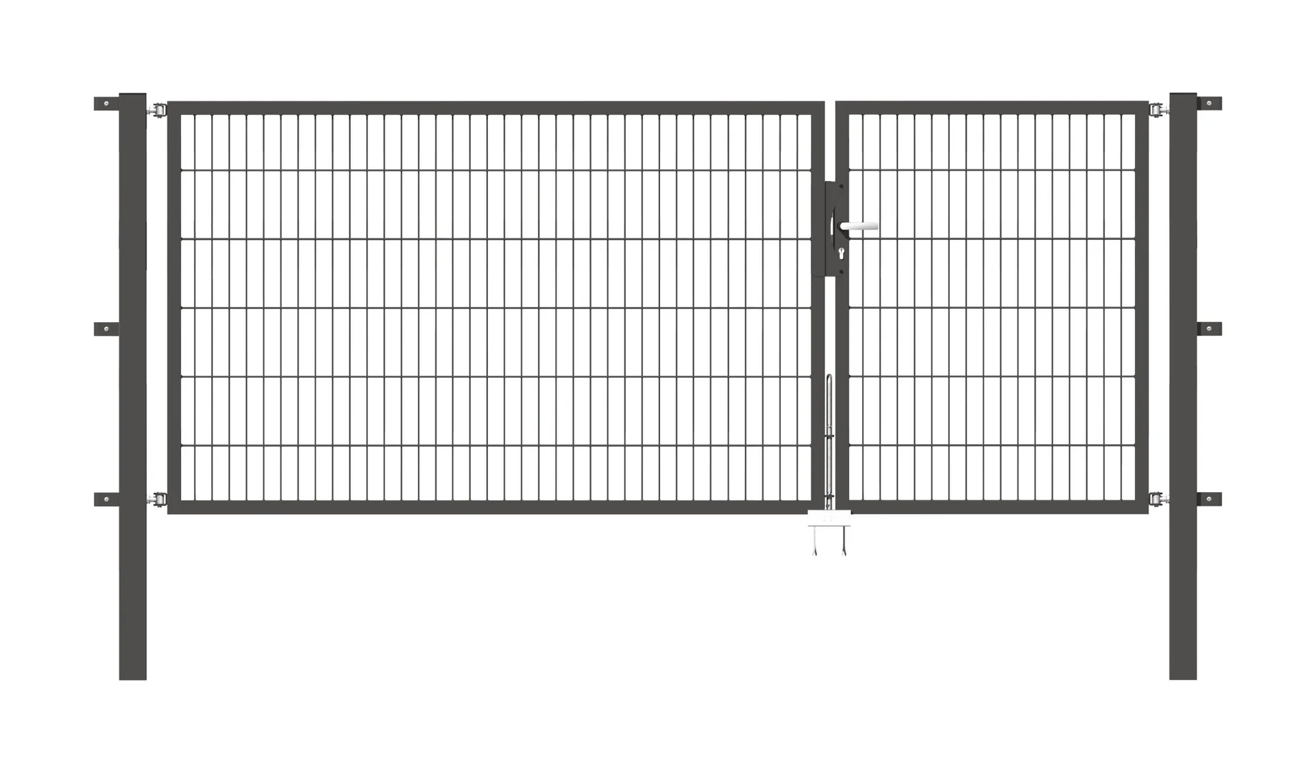 Doppeltor Flexo , anthrazit, Breite 100 + 200 cm, Höhe 120 cm - 2