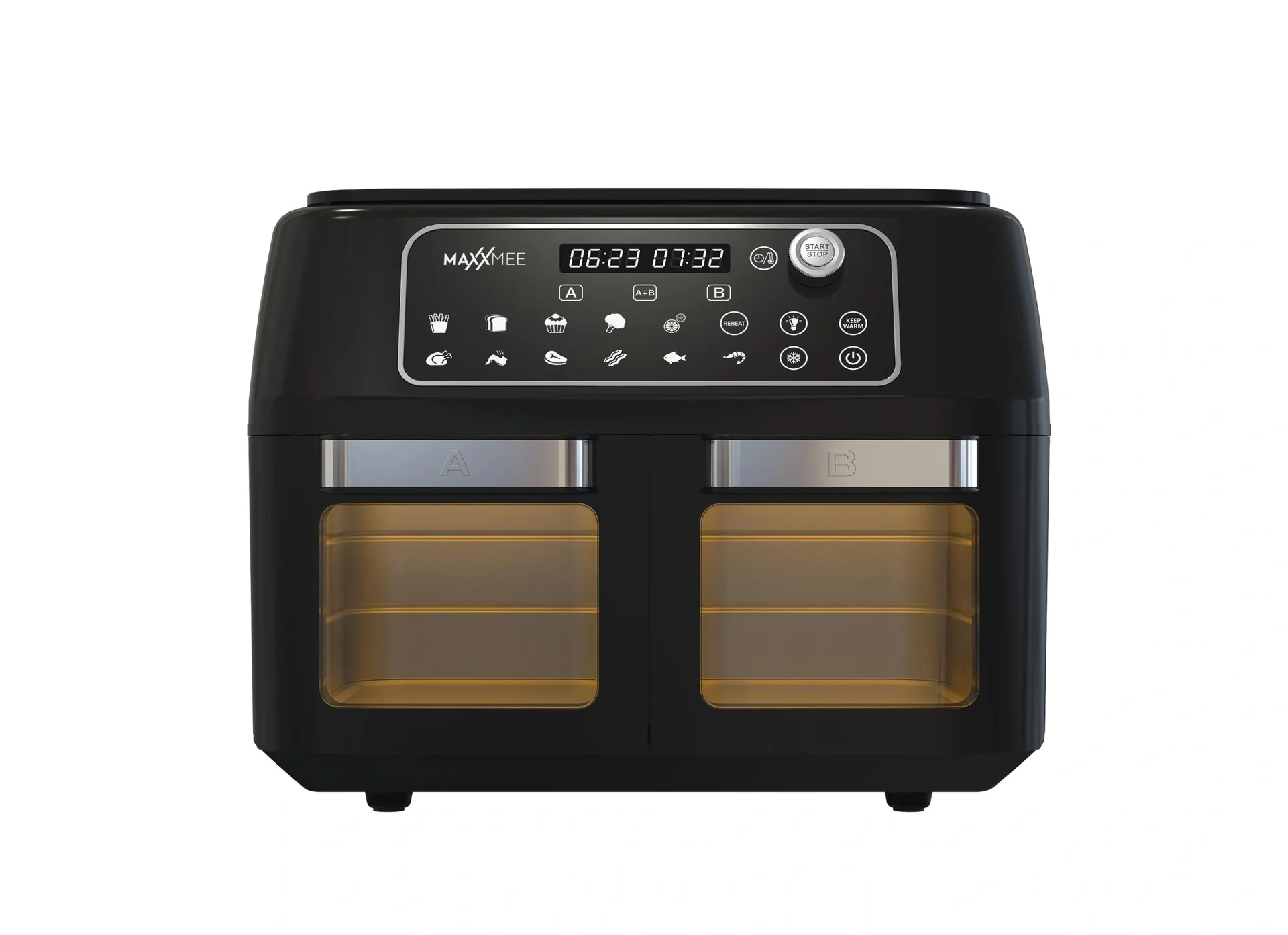 Heißluft-Fritteuse Doppelkammer 11 l, 2400 W - 6