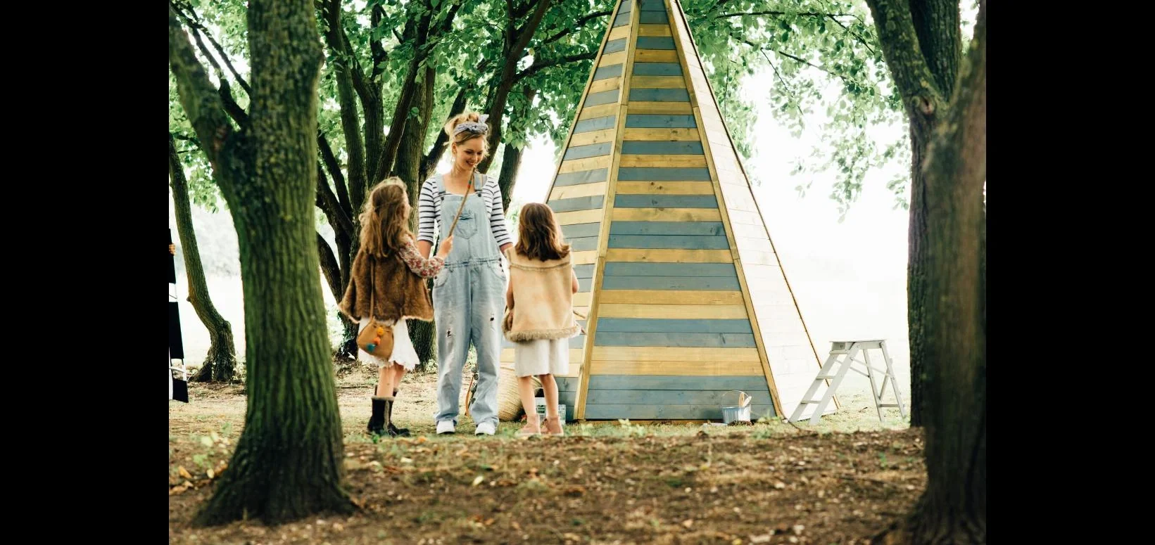 Holz Tipi Hideaway 330, Outdoor-Tipi für Kinder aus Holz, Spielzelt, 3,30 m hoch, natur - 12
